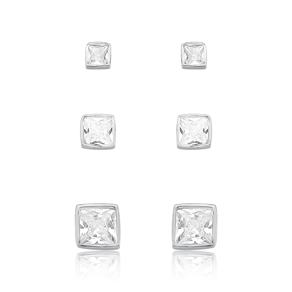 Coleção Brincos Quadrados Quadrilume