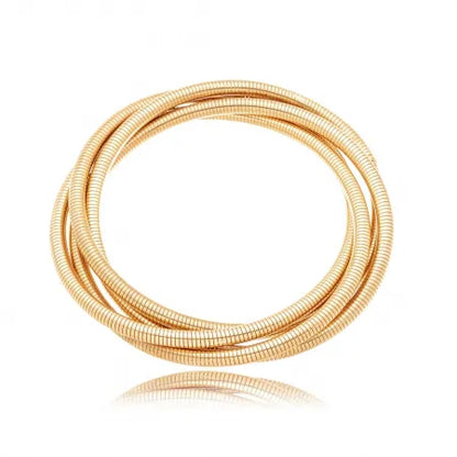 Bracelete semijoia e rodio branco