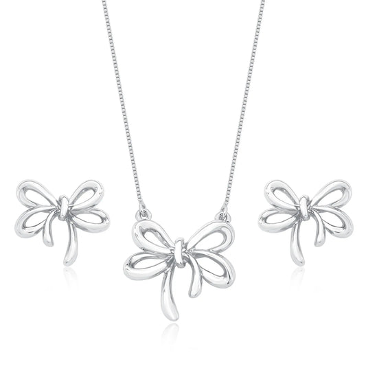 Conjunto semijoia laço vazado