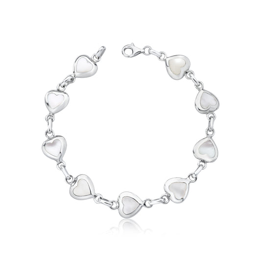 Pulseira madrepérola coração