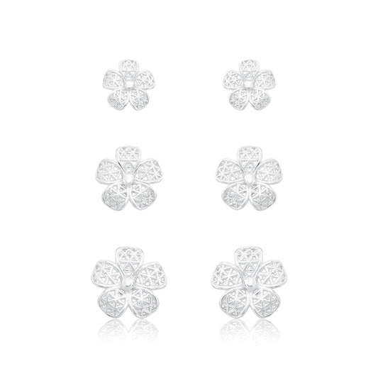 Brinco Trio Filigrana Botânica