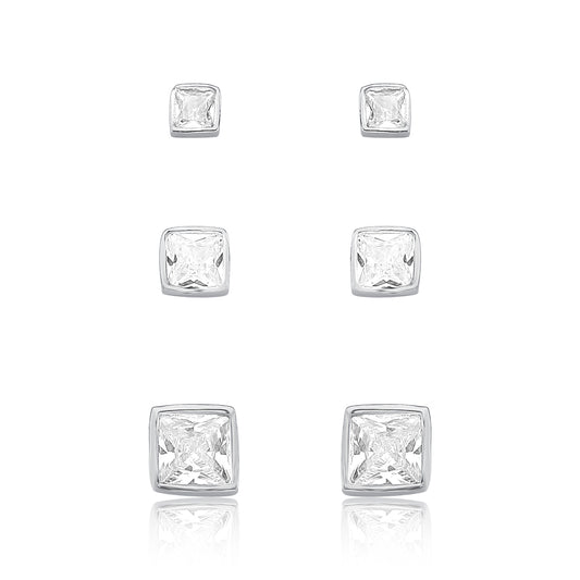 Coleção Brincos Quadrados Quadrilume