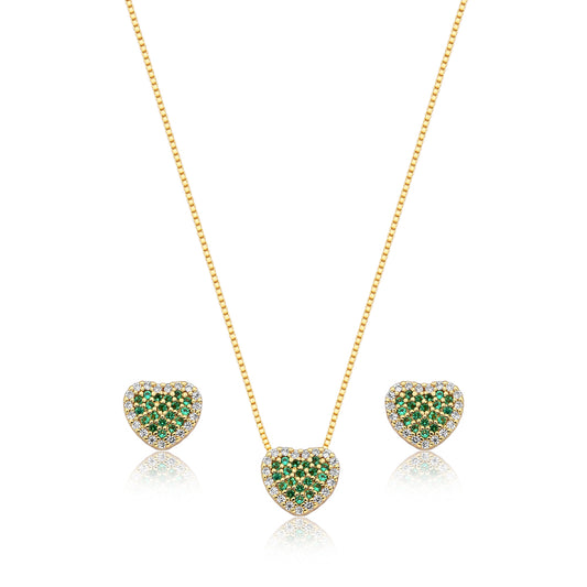 Conjunto Coração Pavê