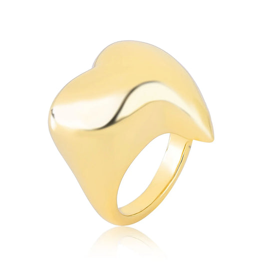 Anel Coração Abaulado